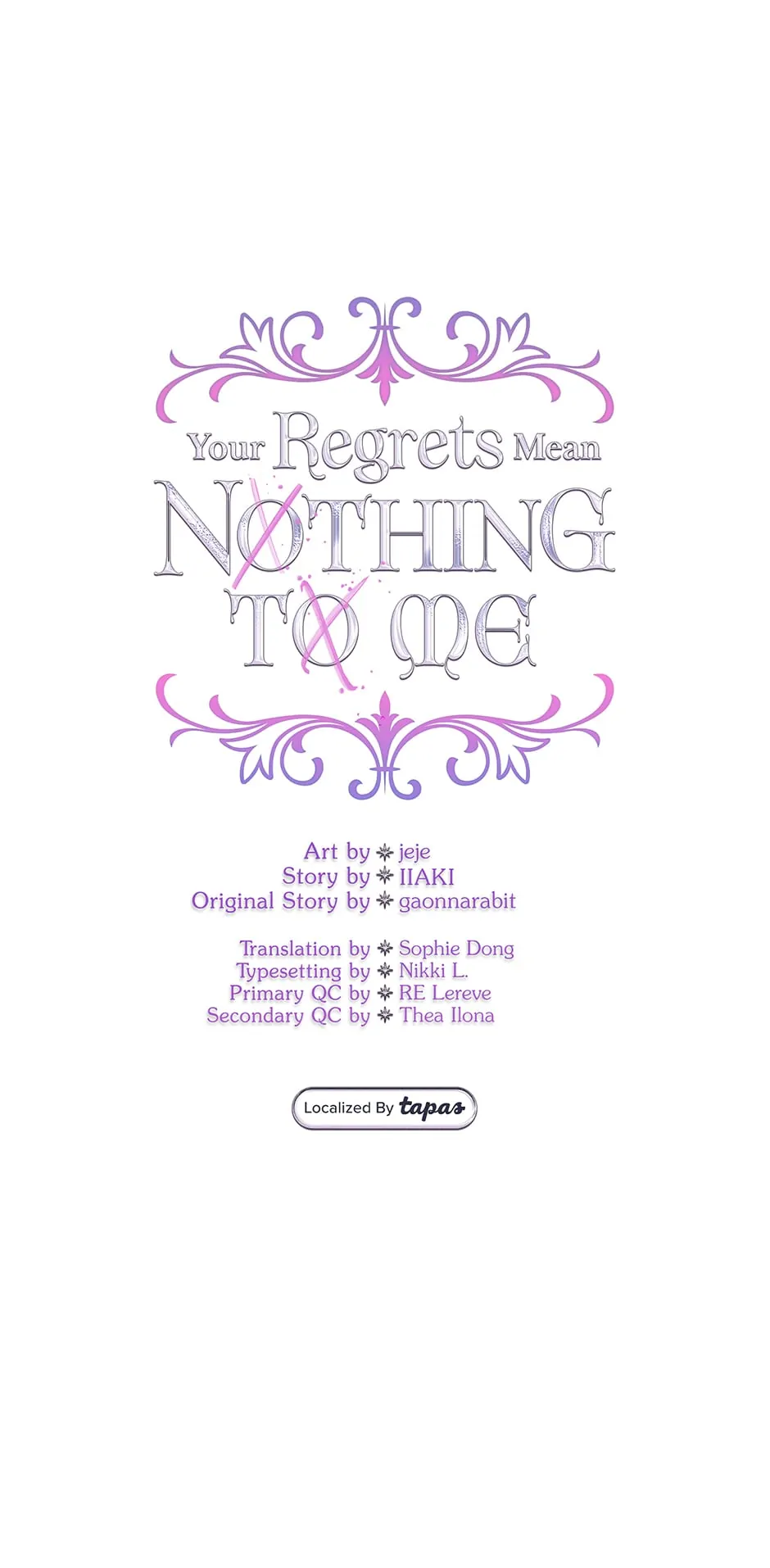 I Won't Accept Your Regrets Chapter 112 8